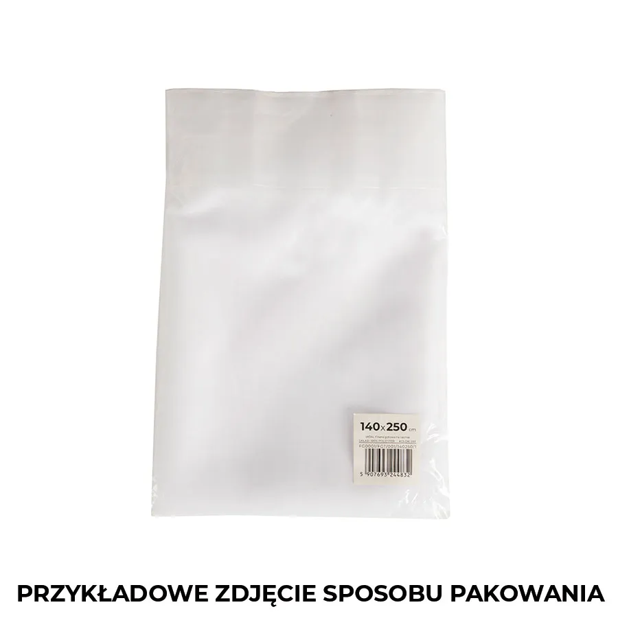 ETAMINA Firana gotowa na srebrnych przelotkach, szerokość 140 x wysokość 230cm, kolor 001 biały FG0006