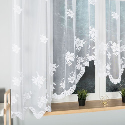 IRENA Firanka żakardowa gotowa, szerokość 420 x wysokość 160cm, kolor 001 biały 002648 IRENA Firanka żakardowa gotowa, szerokość 420 x wysokość 160cm, kolor 001 biały 002648