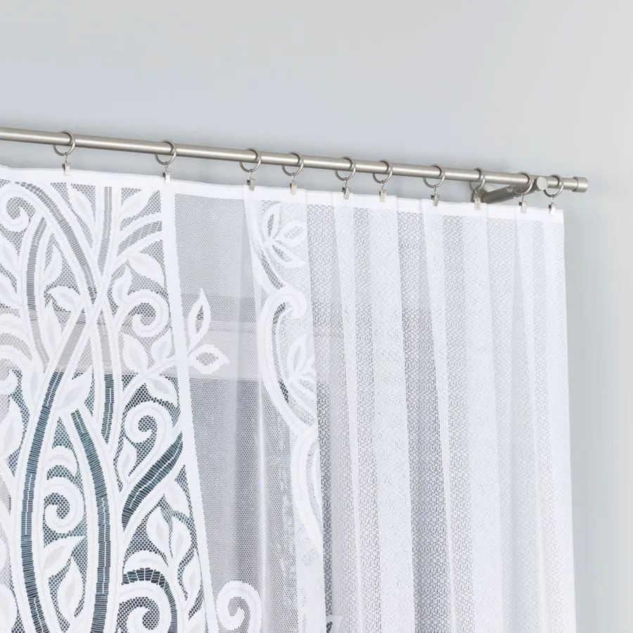 POLA Firanka żakardowa gotowa, szerokość 300 x wysokość 160cm, kolor 001 biały 019368
