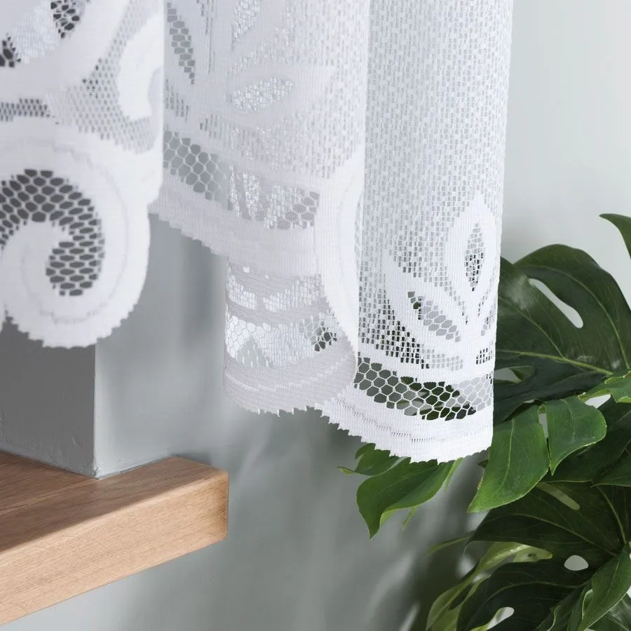 POLA Firanka żakardowa gotowa, szerokość 300 x wysokość 160cm, kolor 001 biały 019368