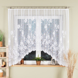 MONIKA Firanka żakardowa gotowa, szerokość 300 x wysokość 160cm, kolor 001 biały 107284 MONIKA Firanka żakardowa gotowa, szerokość 300 x wysokość 160cm, kolor 001 biały 107284