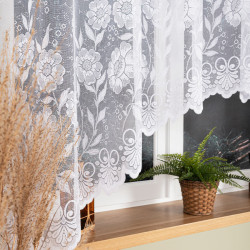 MONIKA Firanka żakardowa gotowa, szerokość 300 x wysokość 160cm, kolor 001 biały 107284 MONIKA Firanka żakardowa gotowa, szerokość 300 x wysokość 160cm, kolor 001 biały 107284