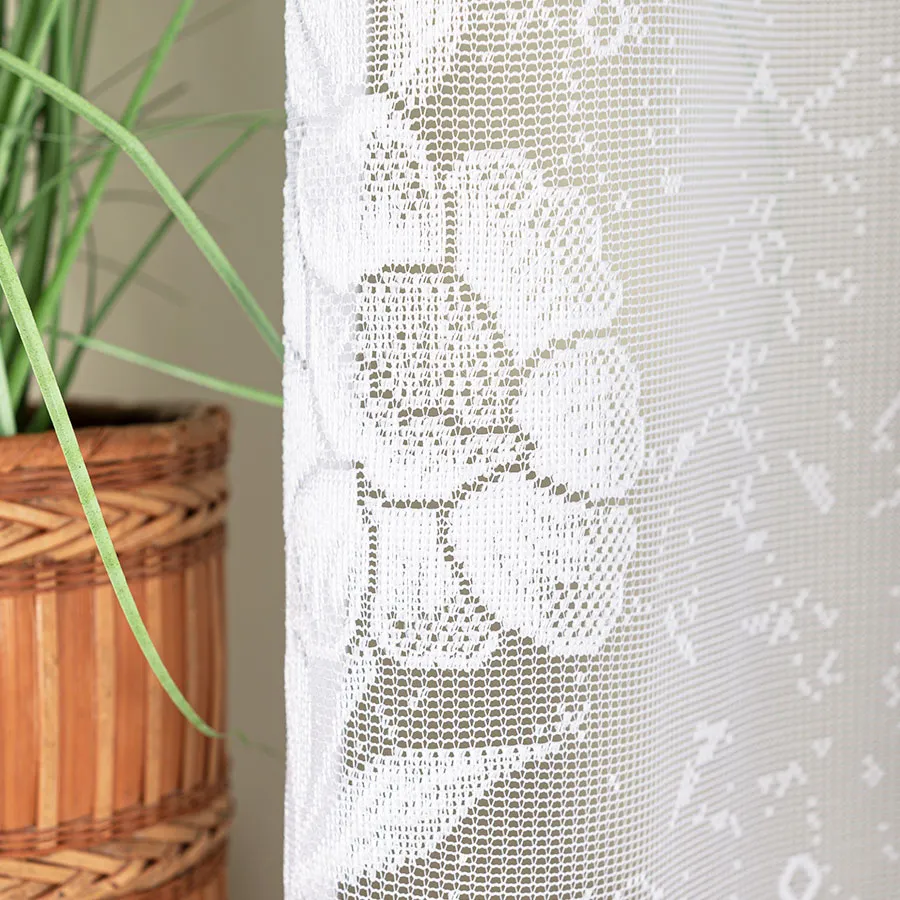 MONIKA Firanka żakardowa gotowa, szerokość 300 x wysokość 160cm, kolor 001 biały 107284