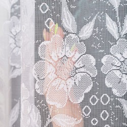 MONIKA Firanka żakardowa gotowa, szerokość 300 x wysokość 160cm, kolor 001 biały 107284 MONIKA Firanka żakardowa gotowa, szerokość 300 x wysokość 160cm, kolor 001 biały 107284