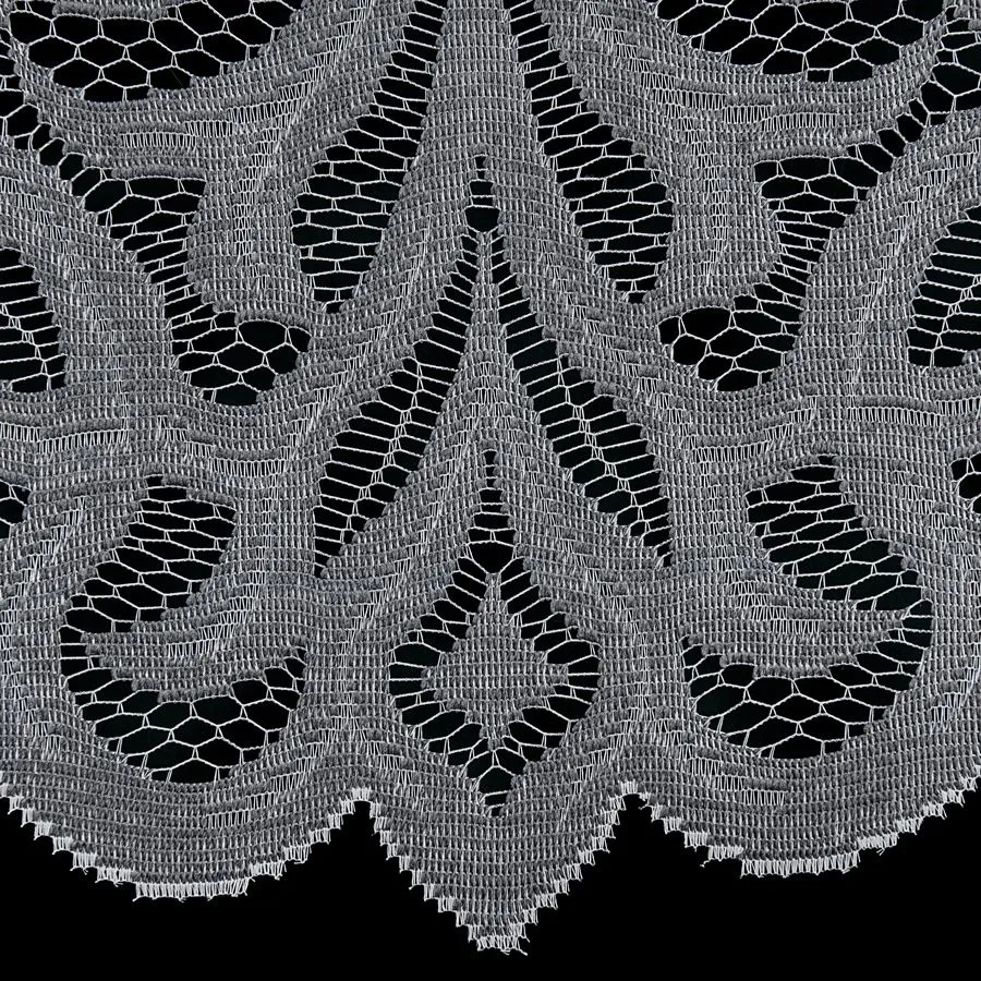 ZURIEL Panel żakardowy gotowy, szerokość 90 x wysokość 250cm, kolor 0GY biały z szarym ZURIEL