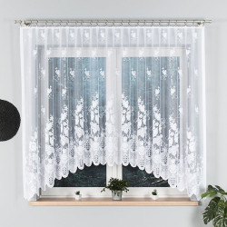 EDYTA Firanka żakardowa gotowa, szerokość 300 x wysokość 160cm, kolor 001 biały 007052 EDYTA Firanka żakardowa gotowa, szerokość 300 x wysokość 160cm, kolor 001 biały 007052