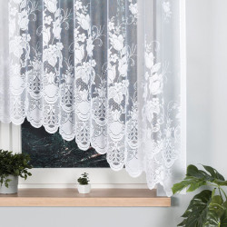 EDYTA Firanka żakardowa gotowa, szerokość 300 x wysokość 160cm, kolor 001 biały 007052 EDYTA Firanka żakardowa gotowa, szerokość 300 x wysokość 160cm, kolor 001 biały 007052