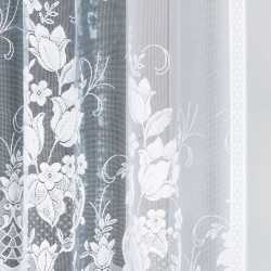 EDYTA Firanka żakardowa gotowa, szerokość 300 x wysokość 160cm, kolor 001 biały 007052 EDYTA Firanka żakardowa gotowa, szerokość 300 x wysokość 160cm, kolor 001 biały 007052