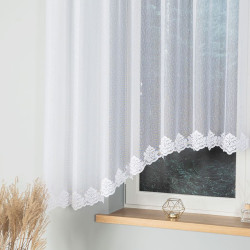 ŻAKLINA Firanka żakardowa gotowa, szerokość 400 x wysokość 160cm, kolor 001 biały 023405 ŻAKLINA Firanka żakardowa gotowa, szerokość 400 x wysokość 160cm, kolor 001 biały 023405