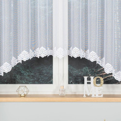 ŻAKLINA Firanka żakardowa gotowa, szerokość 400 x wysokość 160cm, kolor 001 biały 023405 ŻAKLINA Firanka żakardowa gotowa, szerokość 400 x wysokość 160cm, kolor 001 biały 023405