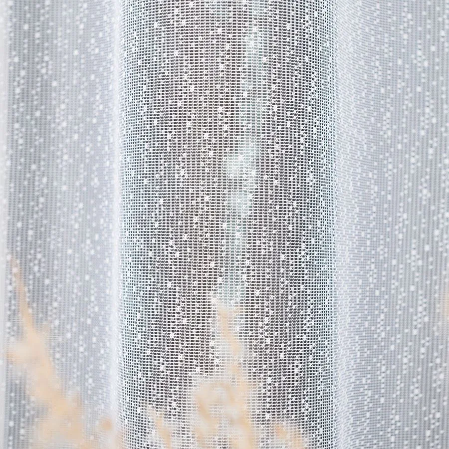 ŻAKLINA Firanka żakardowa gotowa, szerokość 400 x wysokość 160cm, kolor 001 biały 023405