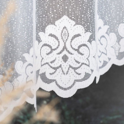 ŻAKLINA Firanka żakardowa gotowa, szerokość 400 x wysokość 160cm, kolor 001 biały 023405 ŻAKLINA Firanka żakardowa gotowa, szerokość 400 x wysokość 160cm, kolor 001 biały 023405