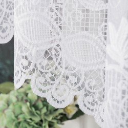 JOWITA Firanka żakardowa gotowa ze wzorem pasowym, szerokość 500 x wysokość 150cm, kolor 001 biały 018960 JOWITA Firanka żakardowa gotowa ze wzorem pasowym, szerokość 500 x wysokość 150cm, kolor 001 biały 018960