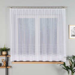 NELA Firanka żakardowa gotowa, szerokość 300 x wysokość 160cm, kolor 001 biały 000280 NELA Firanka żakardowa gotowa, szerokość 300 x wysokość 160cm, kolor 001 biały 000280