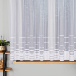 NELA Firanka żakardowa gotowa, szerokość 300 x wysokość 160cm, kolor 001 biały 000280 NELA Firanka żakardowa gotowa, szerokość 300 x wysokość 160cm, kolor 001 biały 000280