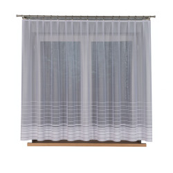 NELA Firanka żakardowa gotowa, szerokość 300 x wysokość 160cm, kolor 001 biały 000280 NELA Firanka żakardowa gotowa, szerokość 300 x wysokość 160cm, kolor 001 biały 000280