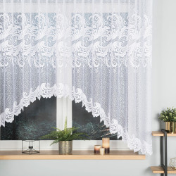IWONA Firanka żakardowa gotowa, szerokość 300 x wysokość 160cm, kolor 001 biały 049312 IWONA Firanka żakardowa gotowa, szerokość 300 x wysokość 160cm, kolor 001 biały 049312