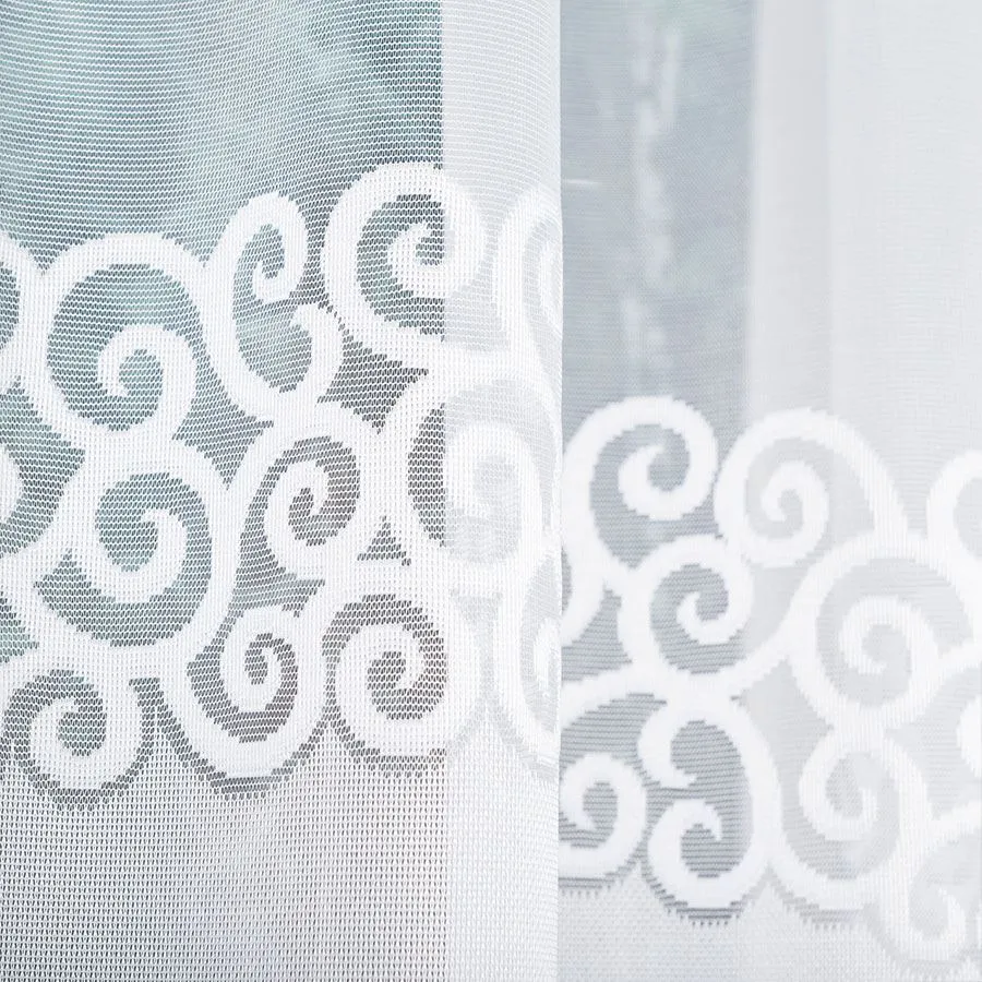 DANIELA Firanka żakardowa gotowa, szerokość 300 x wysokość 140cm, kolor 001 biały 017788