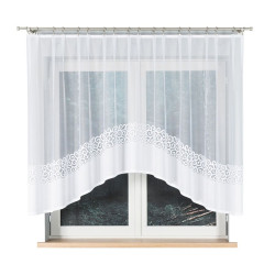 DANIELA Firanka żakardowa gotowa, szerokość 300 x wysokość 140cm, kolor 001 biały 017788