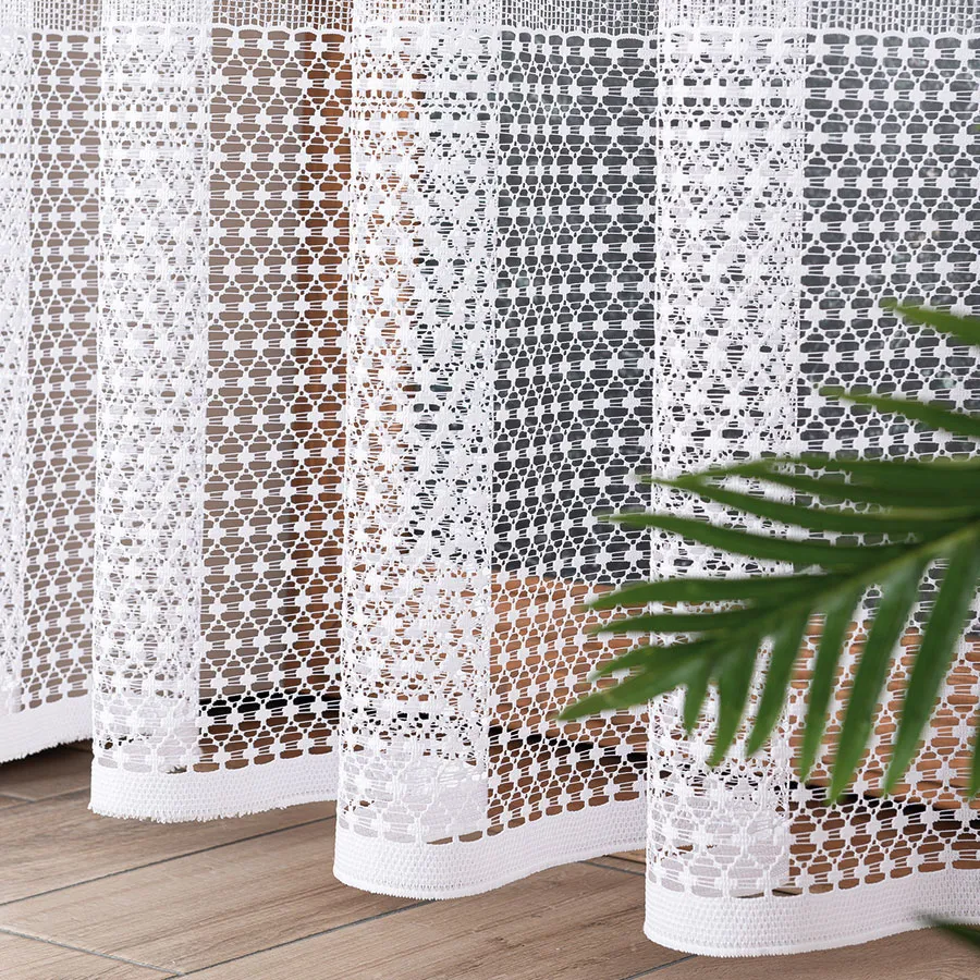 MARTA Firanka żakardowa gotowa, szerokość 140 x wysokość 250cm, kolor 001 biały 044165