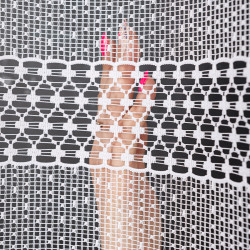 MARTA Firanka żakardowa gotowa, szerokość 140 x wysokość 250cm, kolor 001 biały 044165