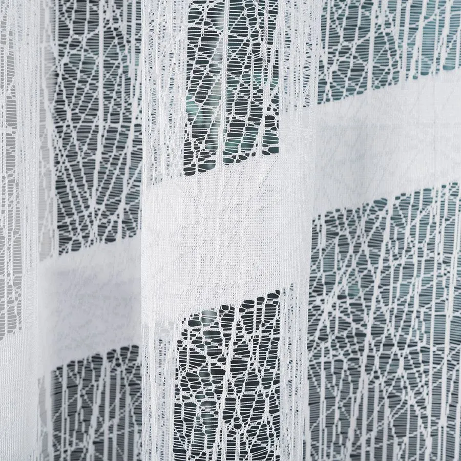 WIKTORIA Firanka żakardowa gotowa, szerokość 500 x wysokość 160cm, kolor 001 biały 018352