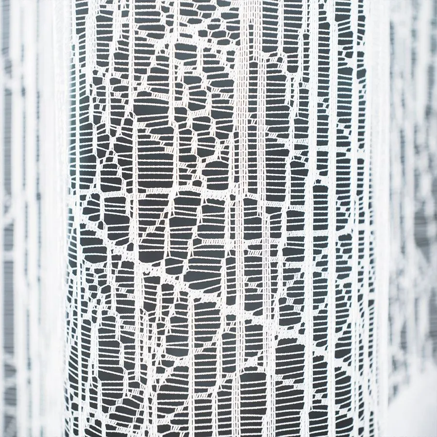 WIKTORIA Firanka żakardowa gotowa, szerokość 500 x wysokość 160cm, kolor 001 biały 018352