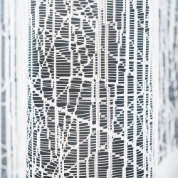 WIKTORIA Firanka żakardowa gotowa, szerokość 500 x wysokość 160cm, kolor 001 biały 018352