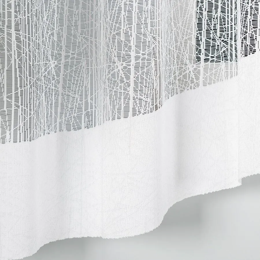 WIKTORIA Firanka żakardowa gotowa, szerokość 500 x wysokość 160cm, kolor 001 biały 018352