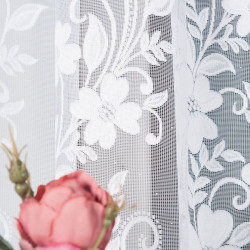 LUDWIKA Firanka żakardowa gotowa, szerokość 310 x wysokość 160cm, kolor 001 biały 023092