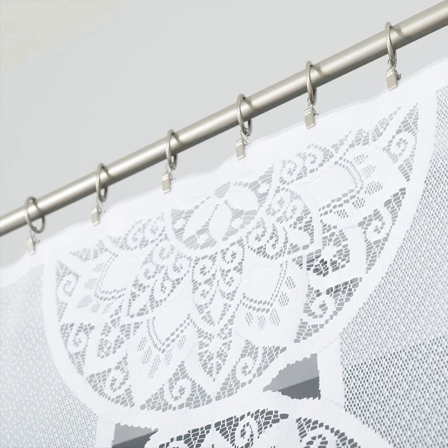 ELWIRA Panel żakardowy gotowy, szerokość 160 x wysokość 160cm, kolor 001 biały 019395