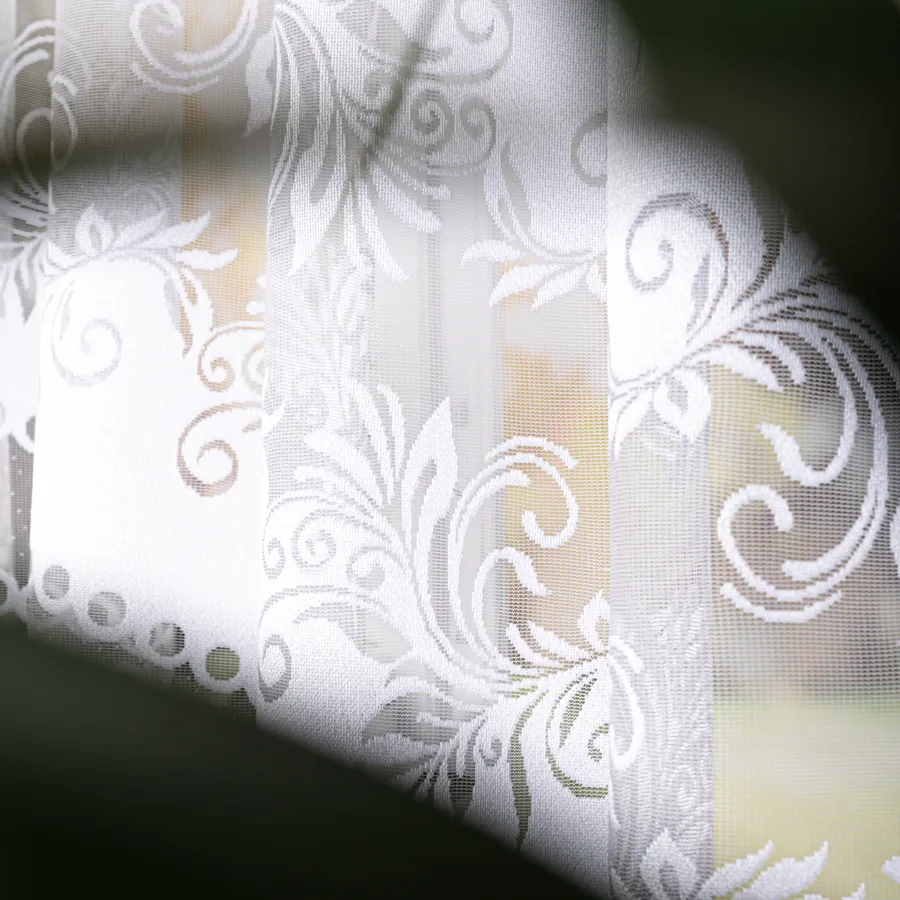 SŁAWOMIRA Firanka żakardowa gotowa, szerokość 300 x wysokość 160cm, kolor 001 biały 018074