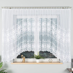 JOANNA Firanka żakardowa gotowa, szerokość 400 x wysokość 160cm, kolor 001 biały 018227 JOANNA Firanka żakardowa gotowa, szerokość 400 x wysokość 160cm, kolor 001 biały 018227