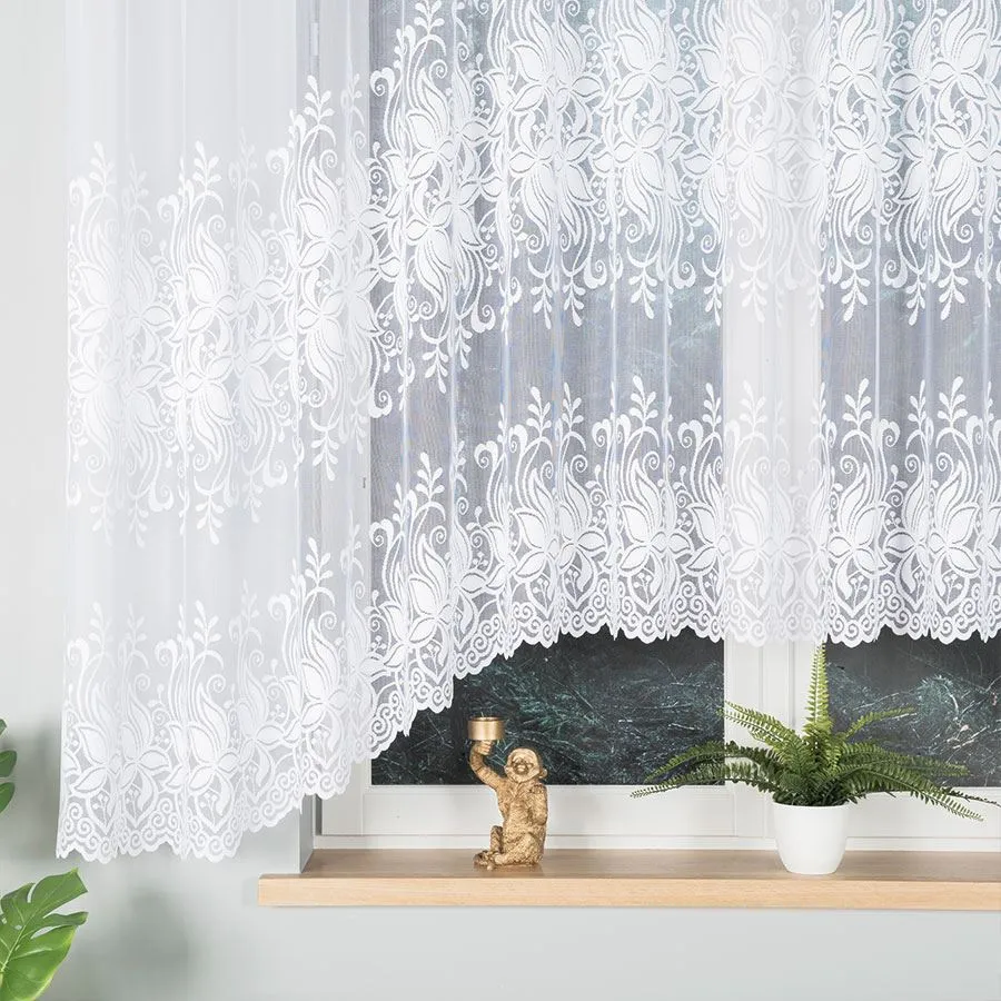JOANNA Firanka żakardowa gotowa, szerokość 400 x wysokość 160cm, kolor 001 biały 018227