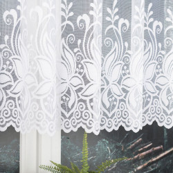 JOANNA Firanka żakardowa gotowa, szerokość 400 x wysokość 160cm, kolor 001 biały 018227 JOANNA Firanka żakardowa gotowa, szerokość 400 x wysokość 160cm, kolor 001 biały 018227