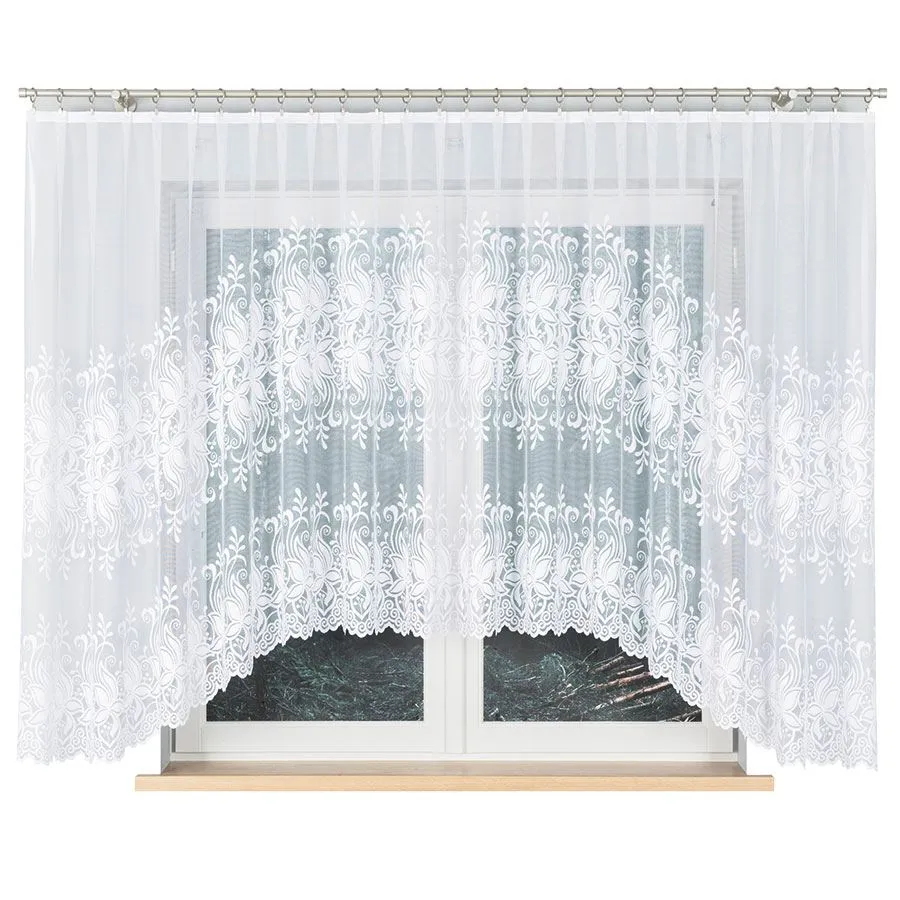 JOANNA Firanka żakardowa gotowa, szerokość 400 x wysokość 160cm, kolor 001 biały 018227