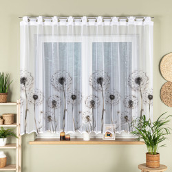 DMUCHAWCE Firanka żakardowa gotowa na prosto, szerokość 300 x wysokość 160cm, kolor 001 biały P00307