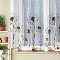 DMUCHAWCE Firanka żakardowa gotowa na prosto, szerokość 300 x wysokość 160cm, kolor 001 biały P00307