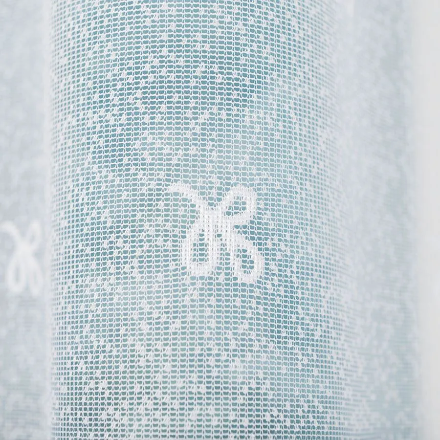 KAROLINA Firanka żakardowa gotowa, szerokość 300 x wysokość 120cm, kolor 001 biały 054160