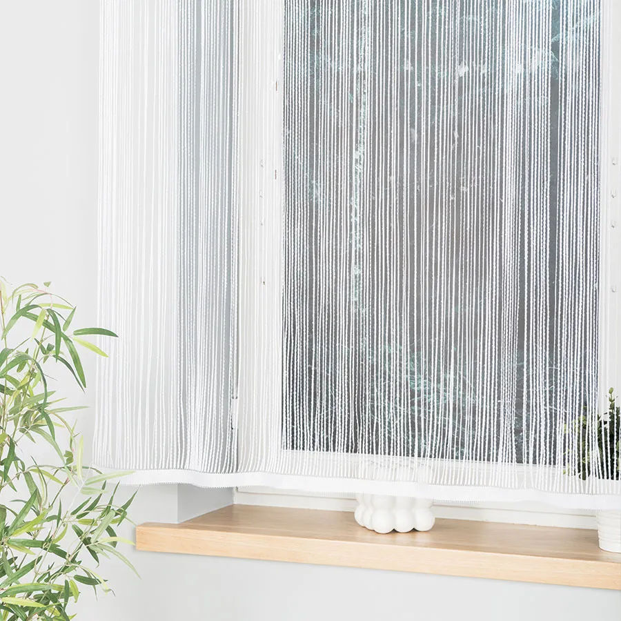 MAHIKA Makrama żakardowa gotowa, szerokość 160 x wysokość 160cm, kolor 001 biały 001475