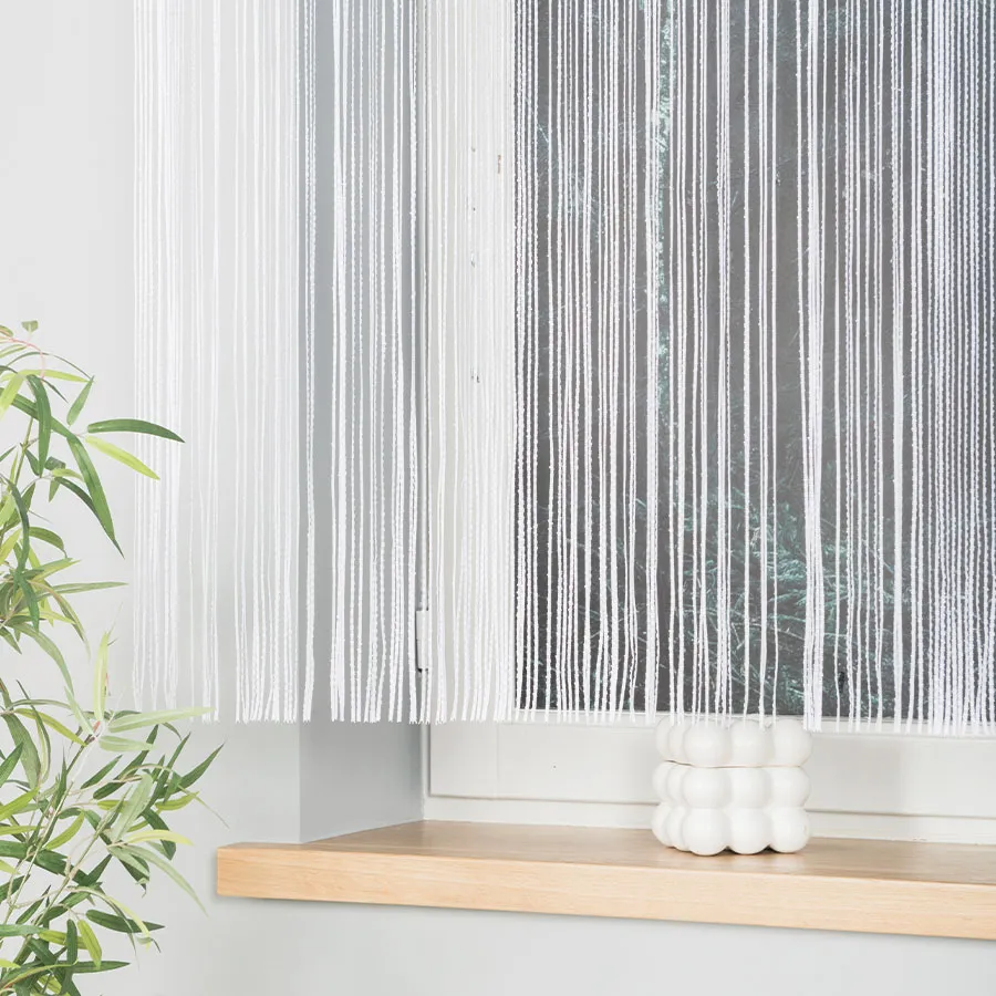 MAHIKA Makrama żakardowa gotowa, szerokość 160 x wysokość 160cm, kolor 001 biały 001475