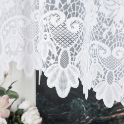 DEMETRIA Firanka żakardowa gotowa, szerokość 300 x wysokość 160cm, kolor 001 biały 017480 DEMETRIA Firanka żakardowa gotowa, szerokość 300 x wysokość 160cm, kolor 001 biały 017480