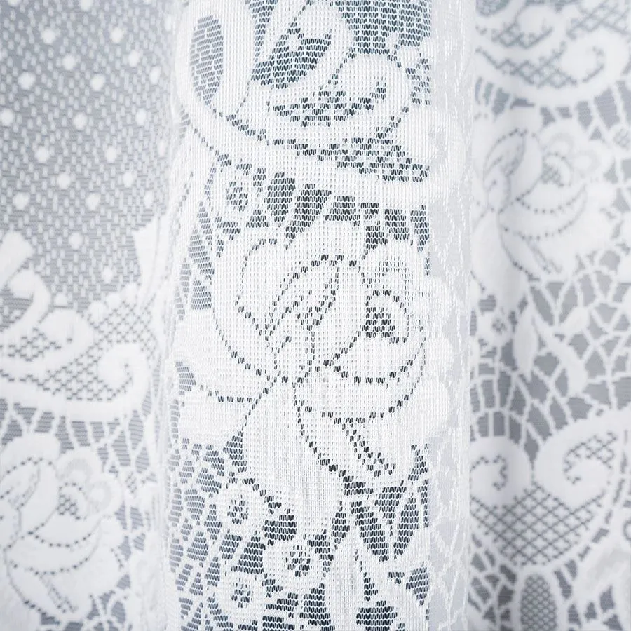 DEMETRIA Firanka żakardowa gotowa, szerokość 300 x wysokość 160cm, kolor 001 biały 017480