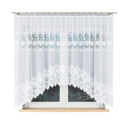 DEMETRIA Firanka żakardowa gotowa, szerokość 300 x wysokość 160cm, kolor 001 biały 017480 DEMETRIA Firanka żakardowa gotowa, szerokość 300 x wysokość 160cm, kolor 001 biały 017480