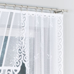 ROZALIA Firanka żakardowa gotowa, szerokość 250 x wysokość 120cm, kolor 001 biały 019370 ROZALIA Firanka żakardowa gotowa, szerokość 250 x wysokość 120cm, kolor 001 biały 019370