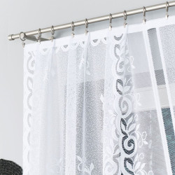ROZALIA Firanka żakardowa gotowa, szerokość 250 x wysokość 120cm, kolor 001 biały 019370 ROZALIA Firanka żakardowa gotowa, szerokość 250 x wysokość 120cm, kolor 001 biały 019370