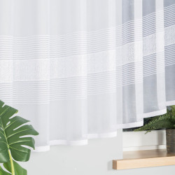 KLAUDYNA Firanka żakardowa gotowa, szerokość 620 x wysokość 160cm, kolor 001 biały 018970