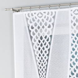 ERYKA Panel żakardowy gotowy, szerokość 160 x wysokość 160cm, kolor 001 biały 019371