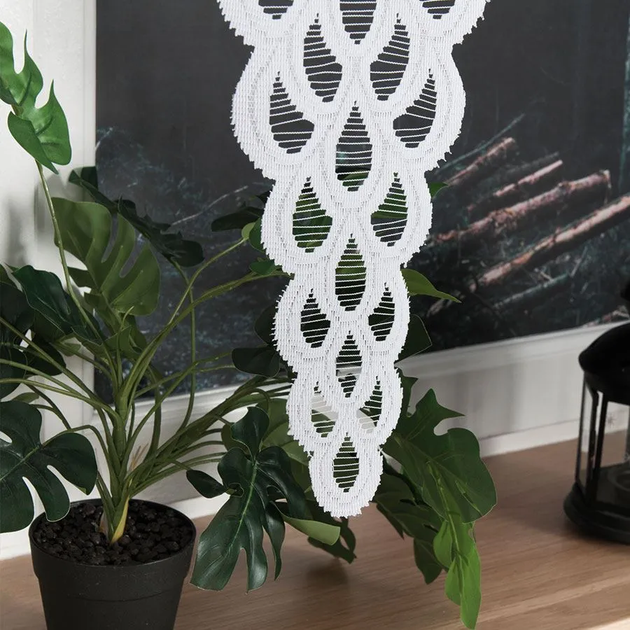 ERYKA Panel żakardowy gotowy, szerokość 160 x wysokość 160cm, kolor 001 biały 019371