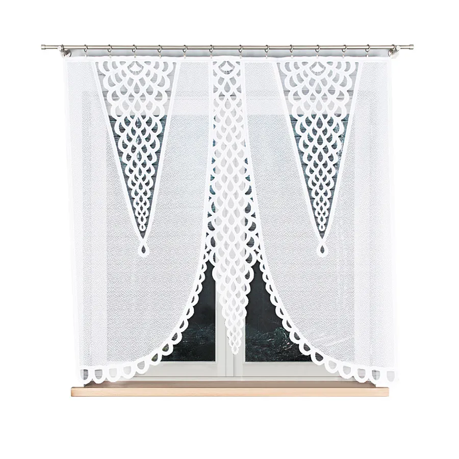 ERYKA Panel żakardowy gotowy, szerokość 160 x wysokość 160cm, kolor 001 biały 019371